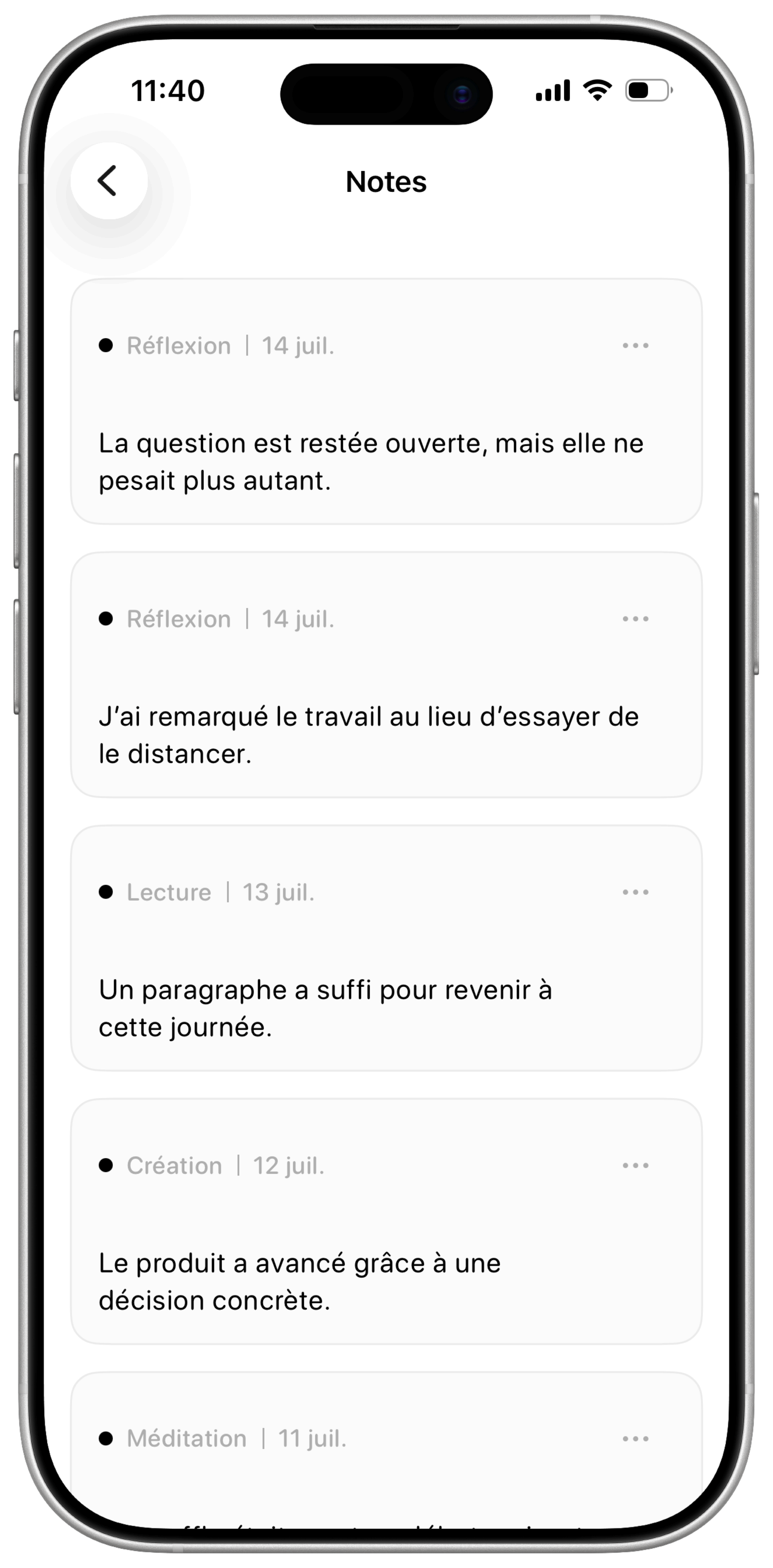 Liste des mémos RockFocus