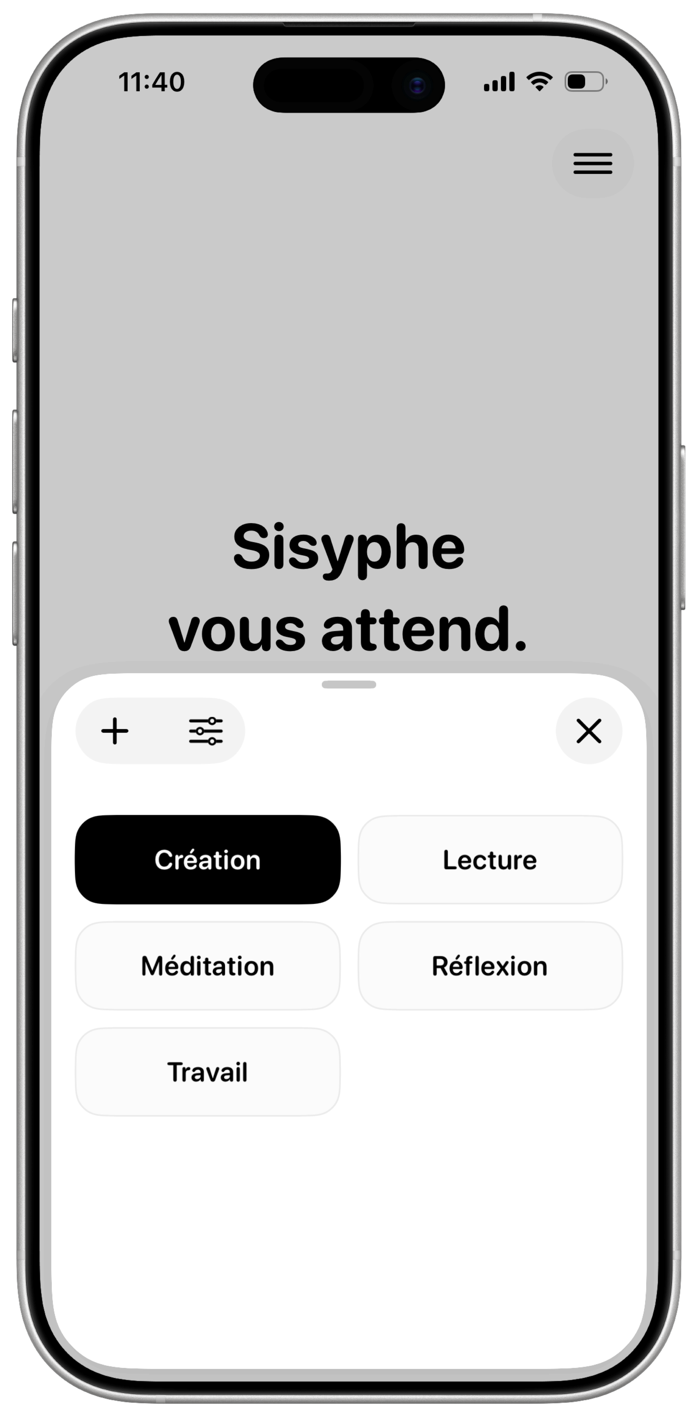 Sélecteur de libellé RockFocus